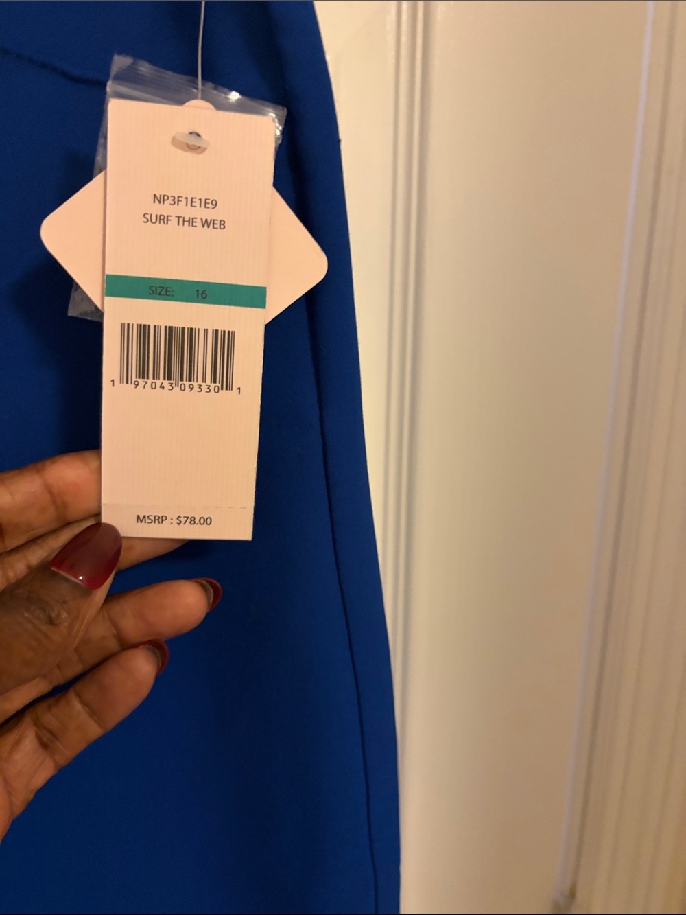 Nanette Lepore Royal Blue Pencil Skirt
